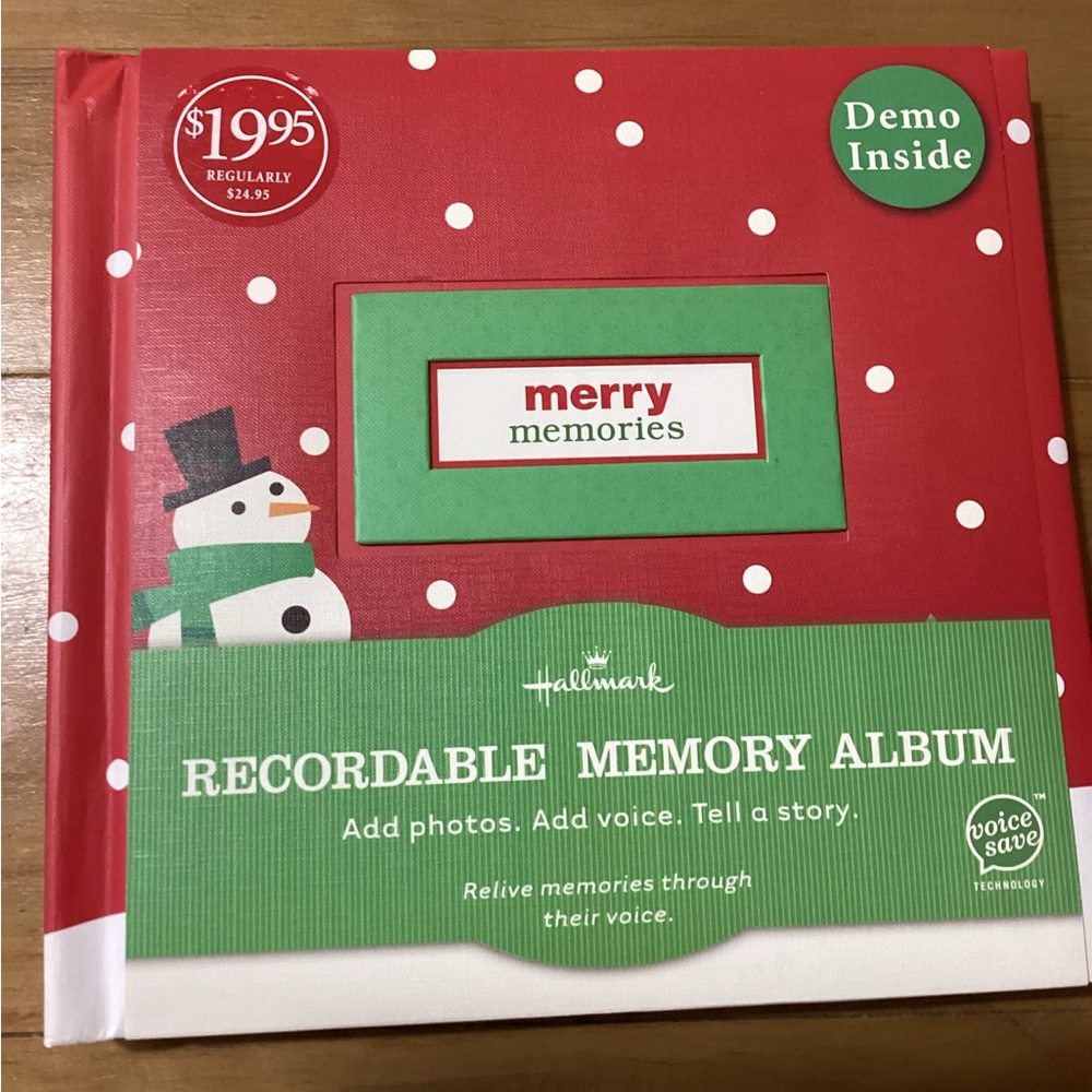 “Merry Memories” Hallmark Recordable Memory Album